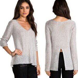 BB Dakota by Steve Madden Myla open back sweater SILVER  Size M